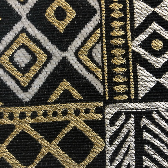 NEW Makeup Junkie Bag Size Med Black & Gold Aztec - Picture 6 of 8